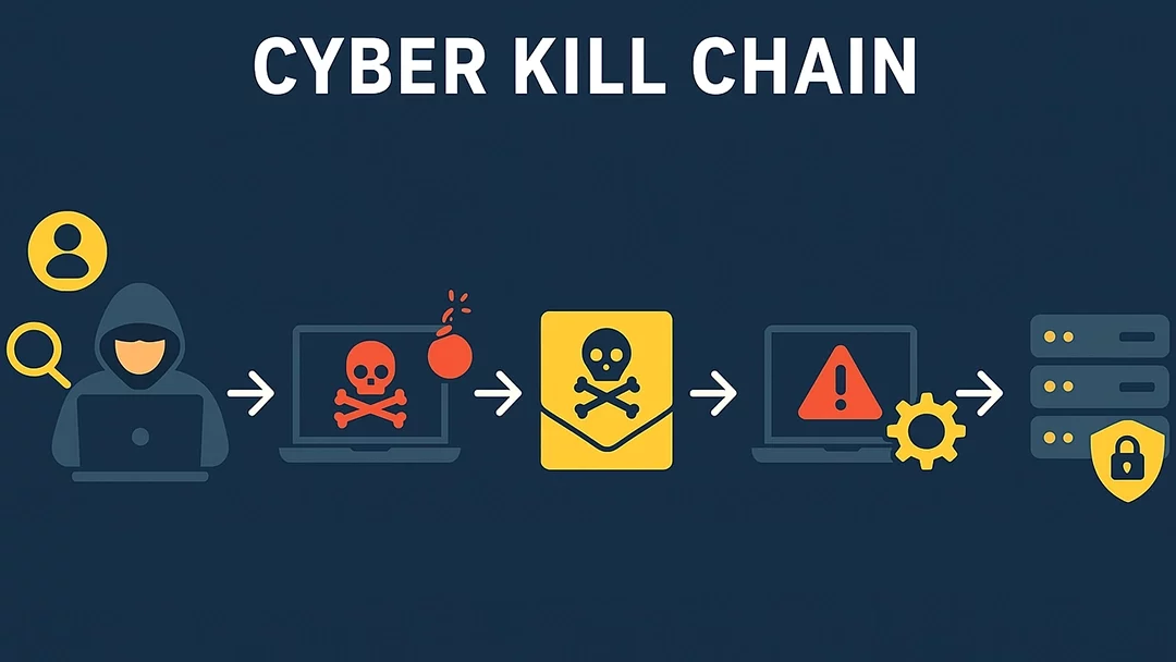 Hackers tillvägagångssätt enligt cyber kill chain